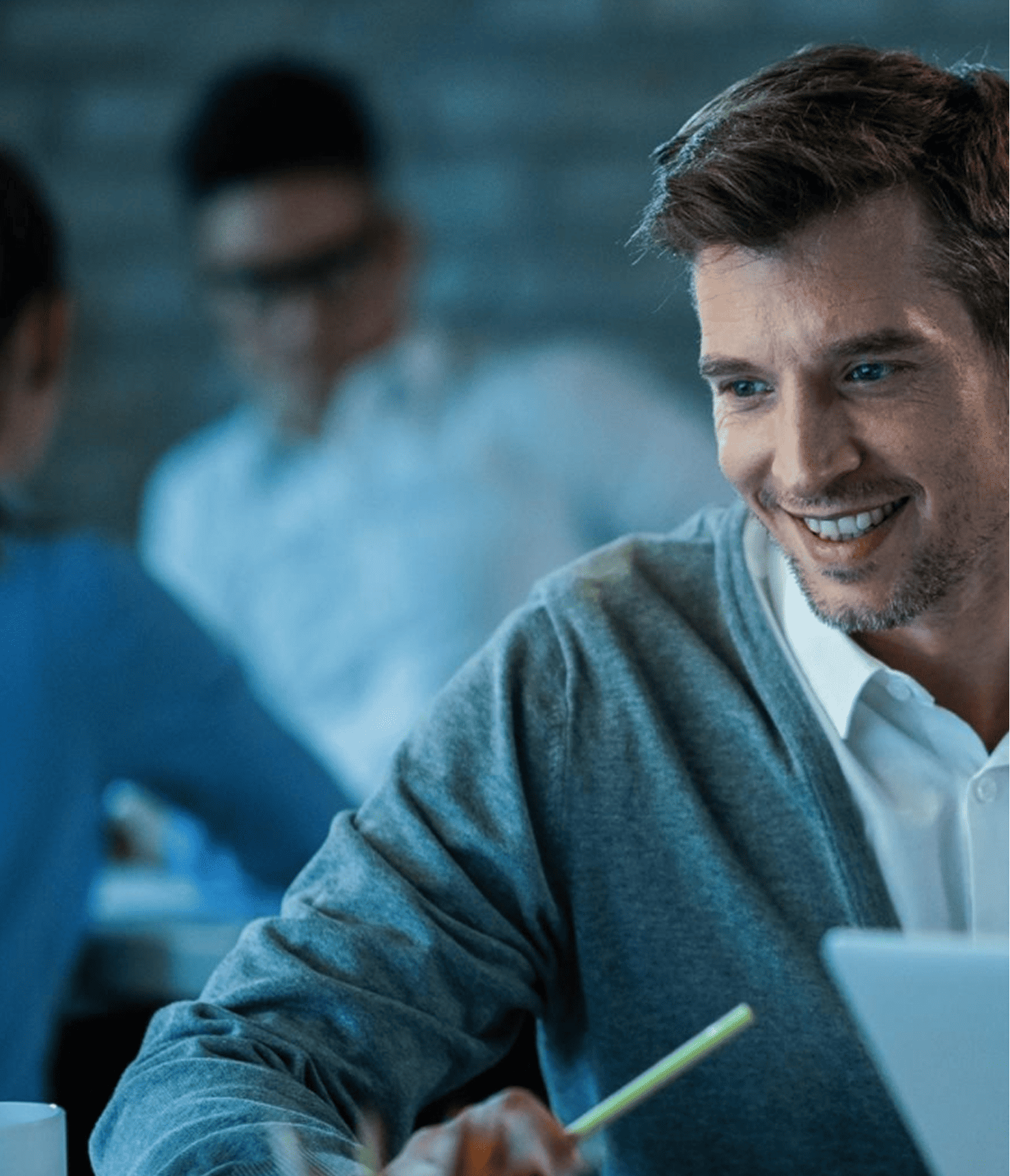 man in an office